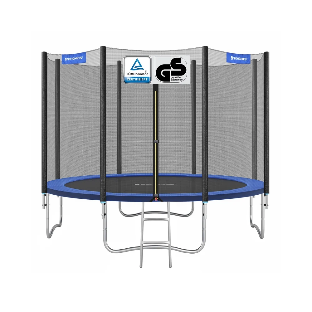 Trampoline extérieur avec filet de protection