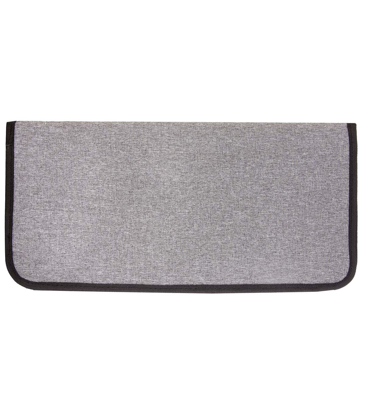 8 x 17 Gray Rectangle Knitting Pin Folder by Big Twist