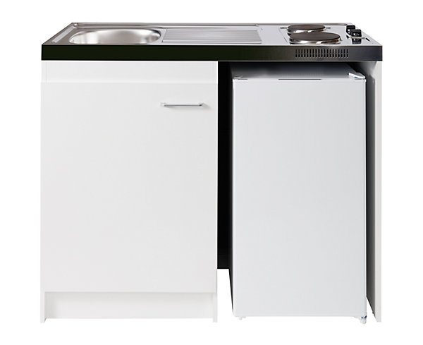 Kitchenette complète électrique blanc H.96,5 x l.120 cm