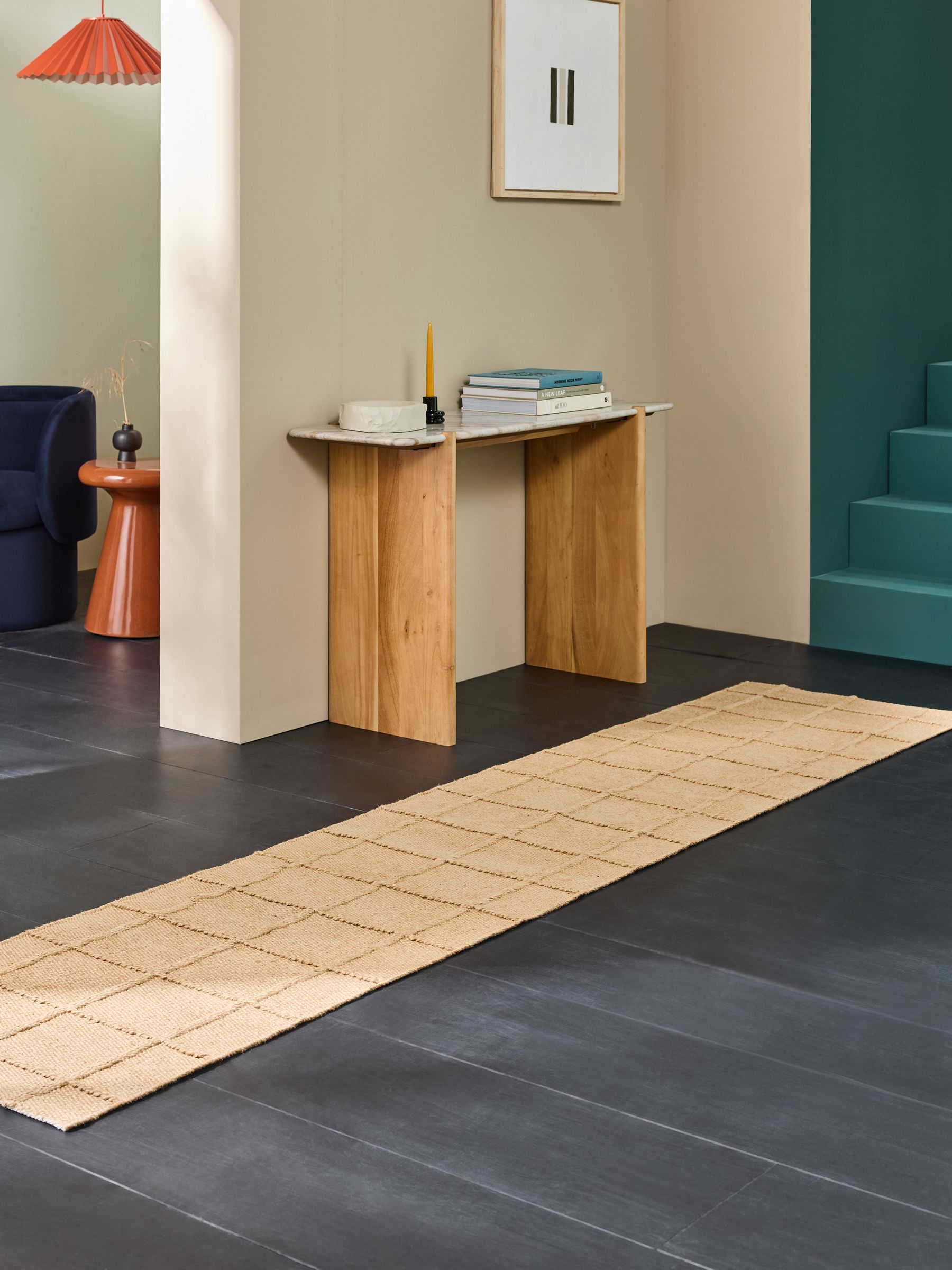 Lennon Woven Jute Runner in Natural