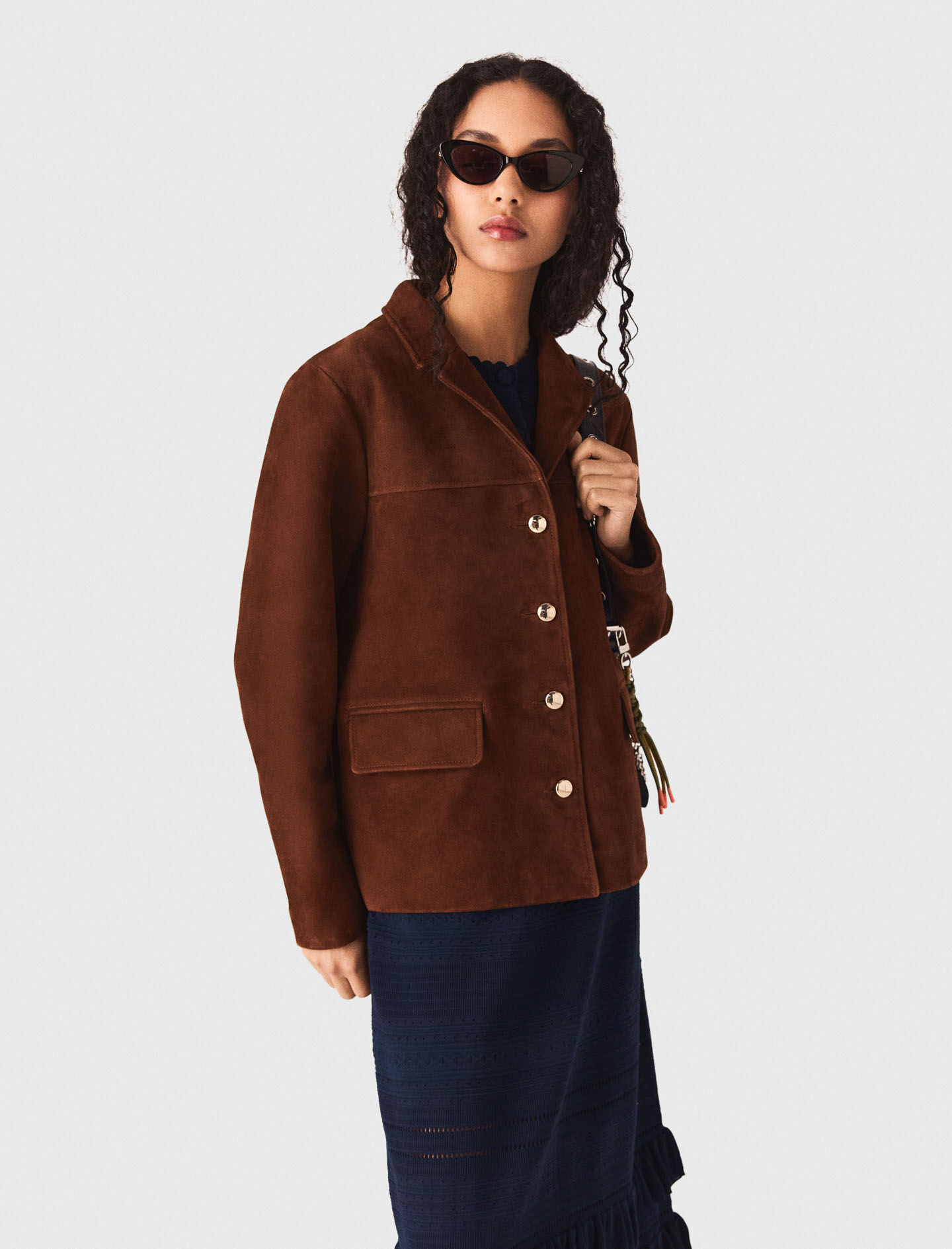 Veste en suède