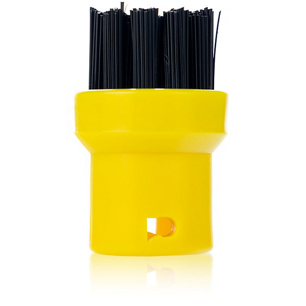 Brosse Ronde de Remplacement - Nylon Résistant, Nettoyage Précis, Compatible avec nettoyeur vapeur Kärcher SC1-SC5
