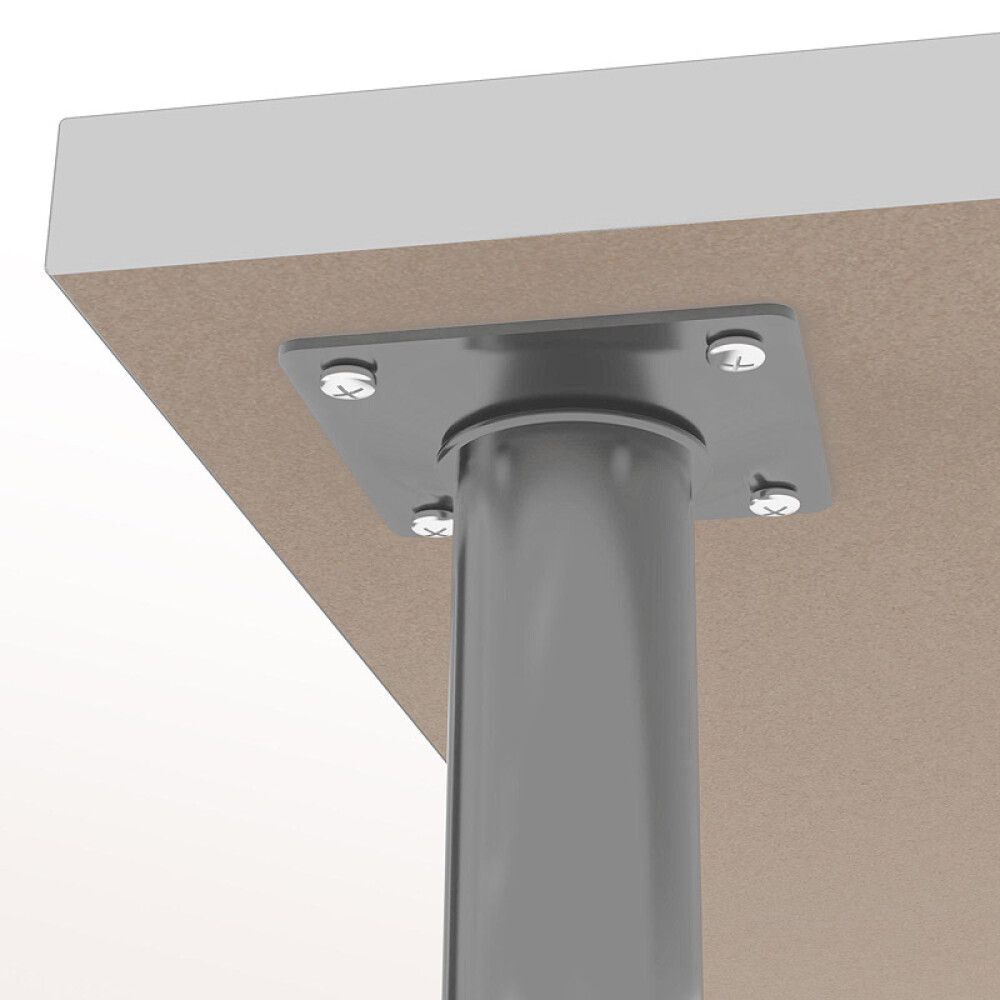 MØBELBEN REI STÅL Ø30X200MM MATT KROM