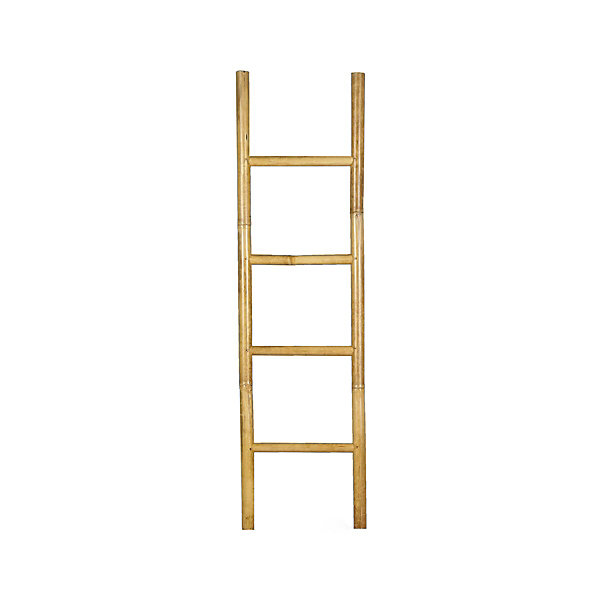 Echelle porte-serviettes en bois de bambou