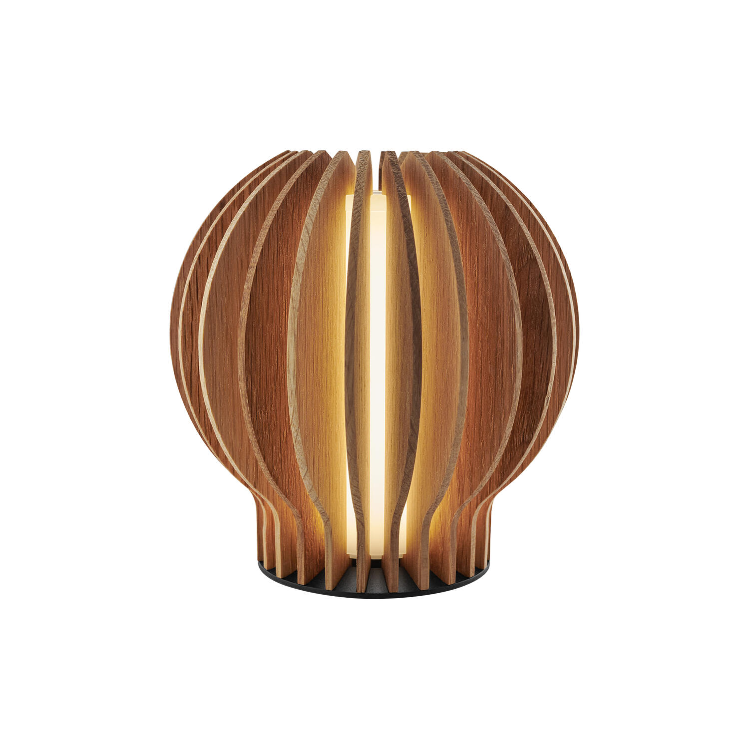 Radiant rund LED lampe, oak
