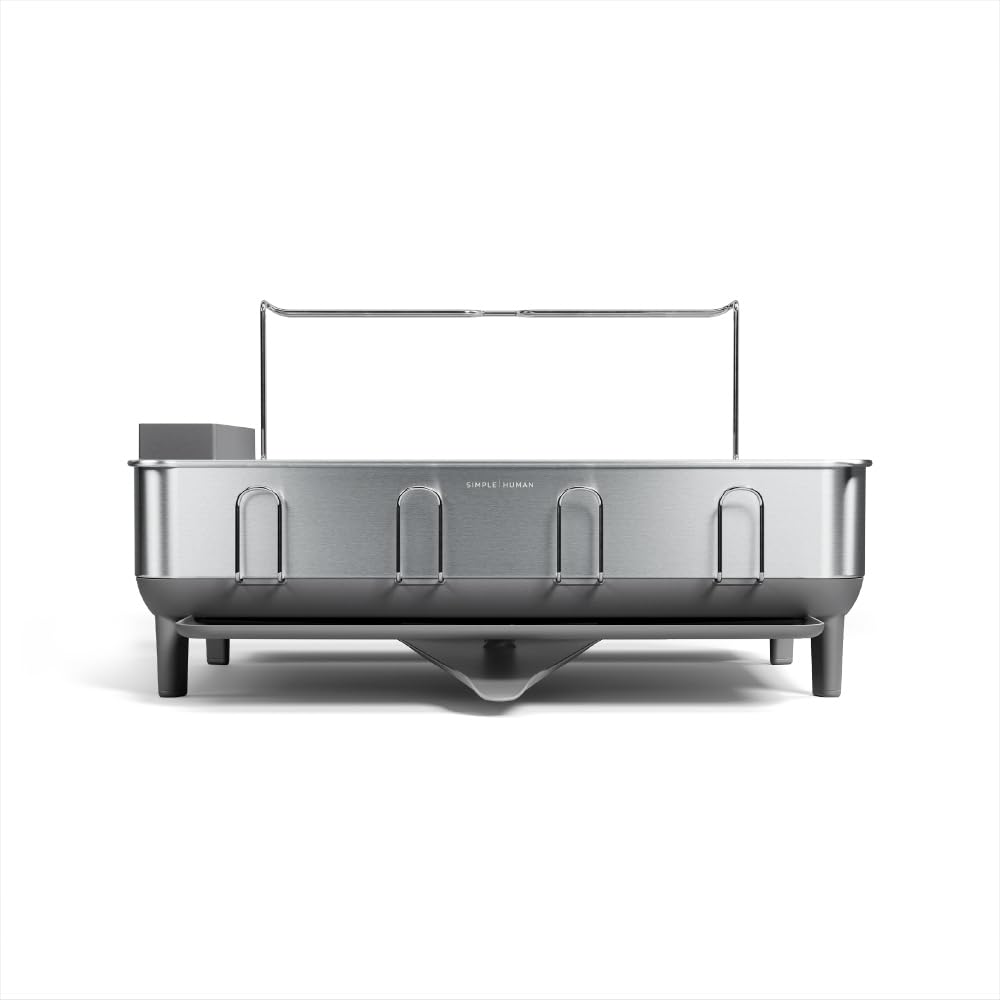 SIMPLEHUMAN Large Capacity Dish Drying Rack - Stainless Steel