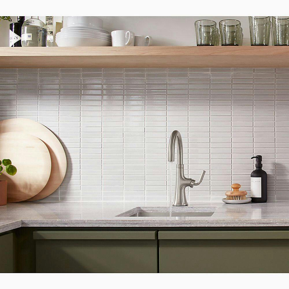 Kohler Tone™ Single Handle Bar Sink Faucet, Vibrant Stainless