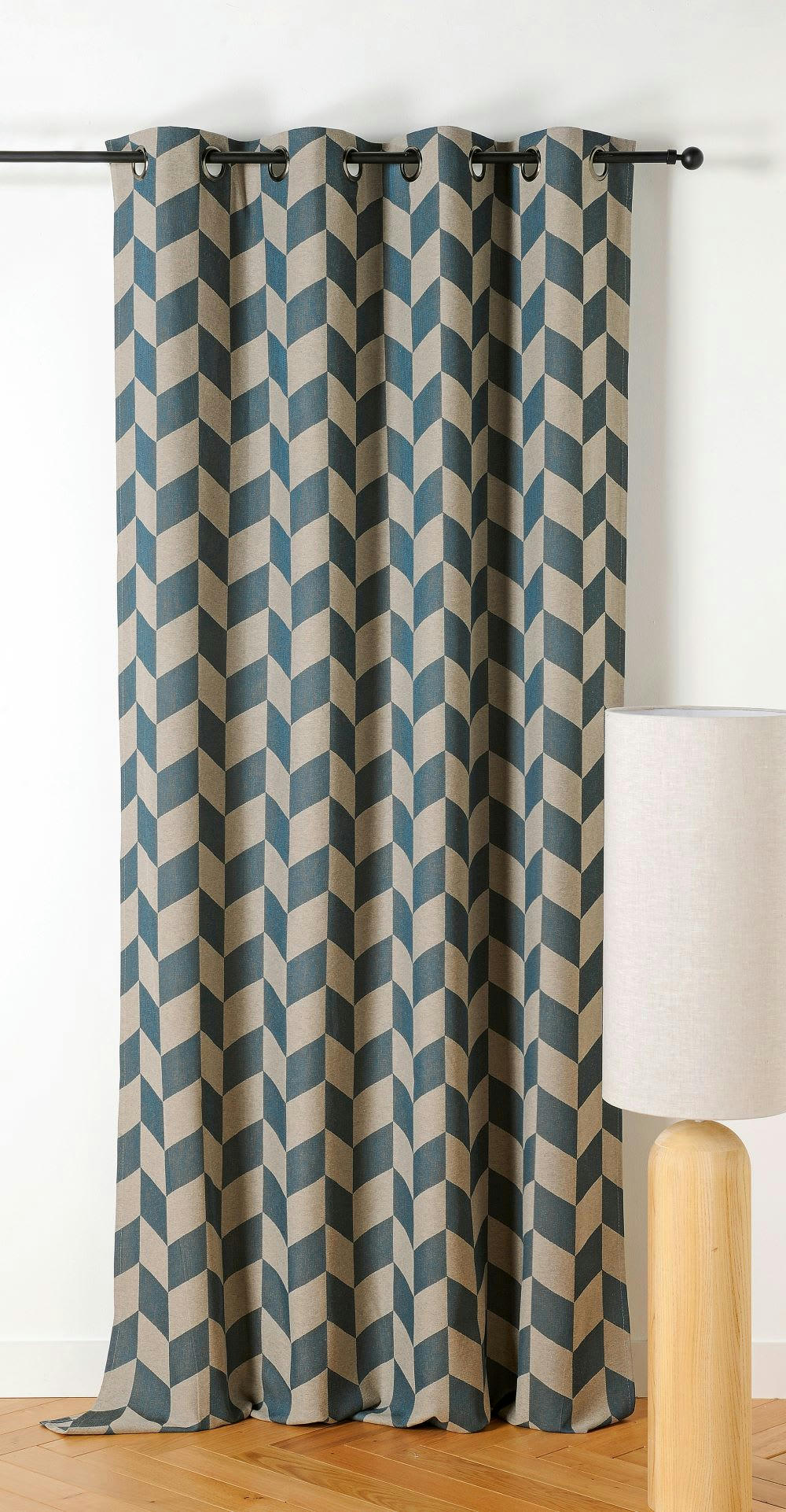 NEW YORK - Rideau d'ameublement 140x240cm Bleu