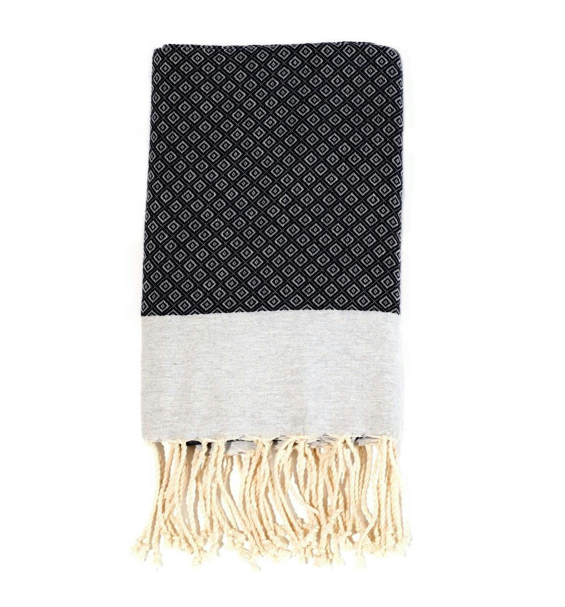 - Fouta en coton 100x200cm bleu ardoise