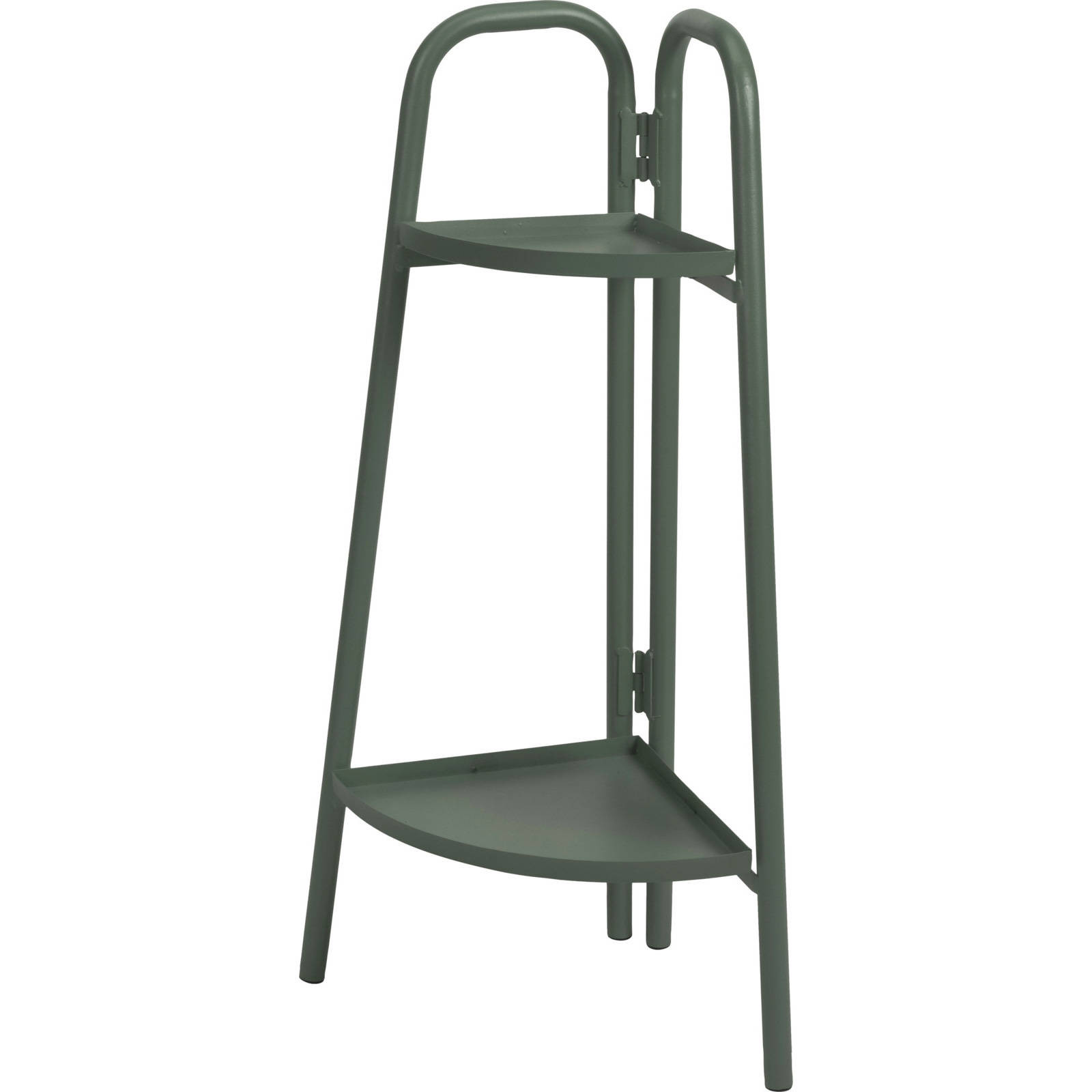 Metalowy kwietnik narożny, 2 poziomy, 70 cm