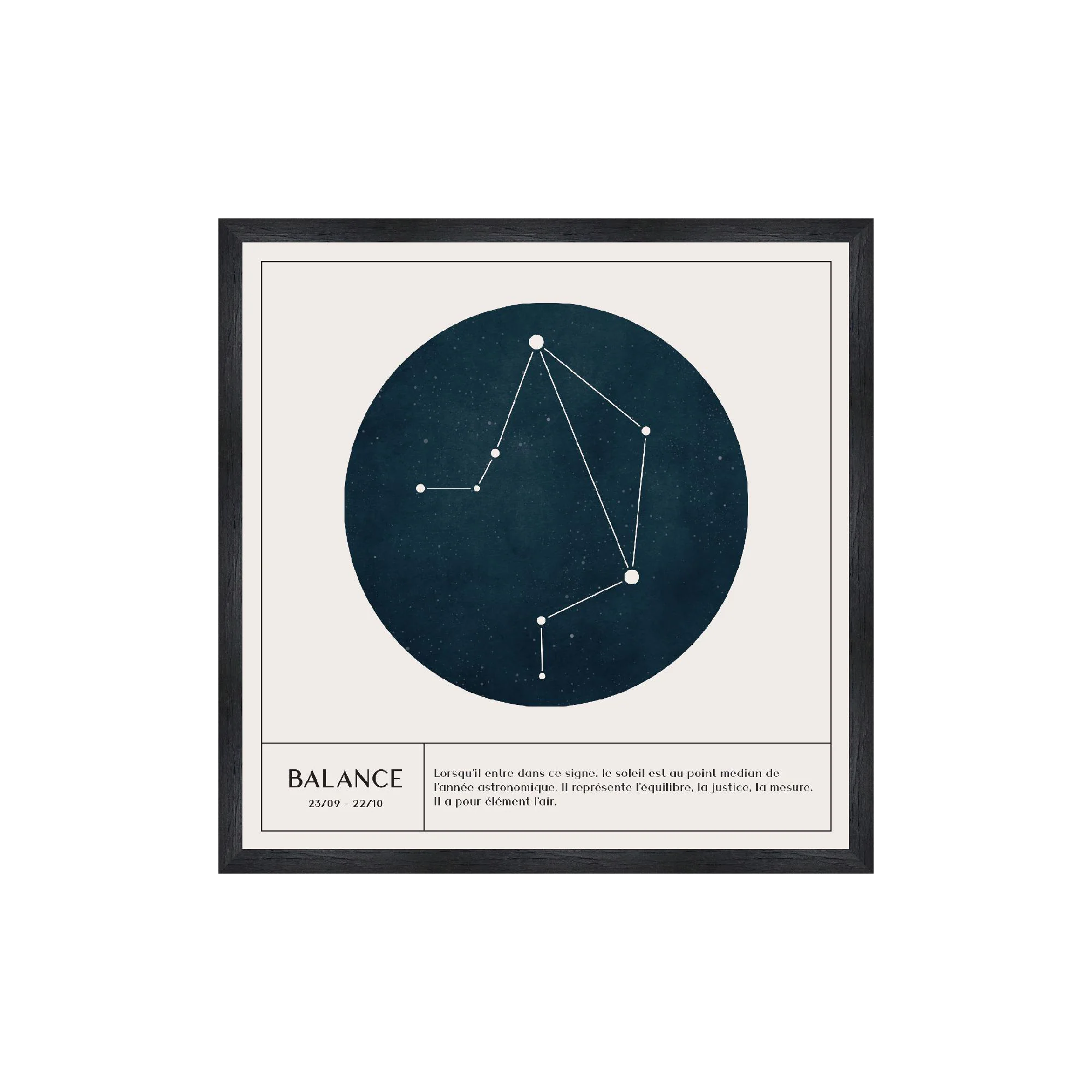 4MURS Tableau ASTRO BALANCE coloris blanc
