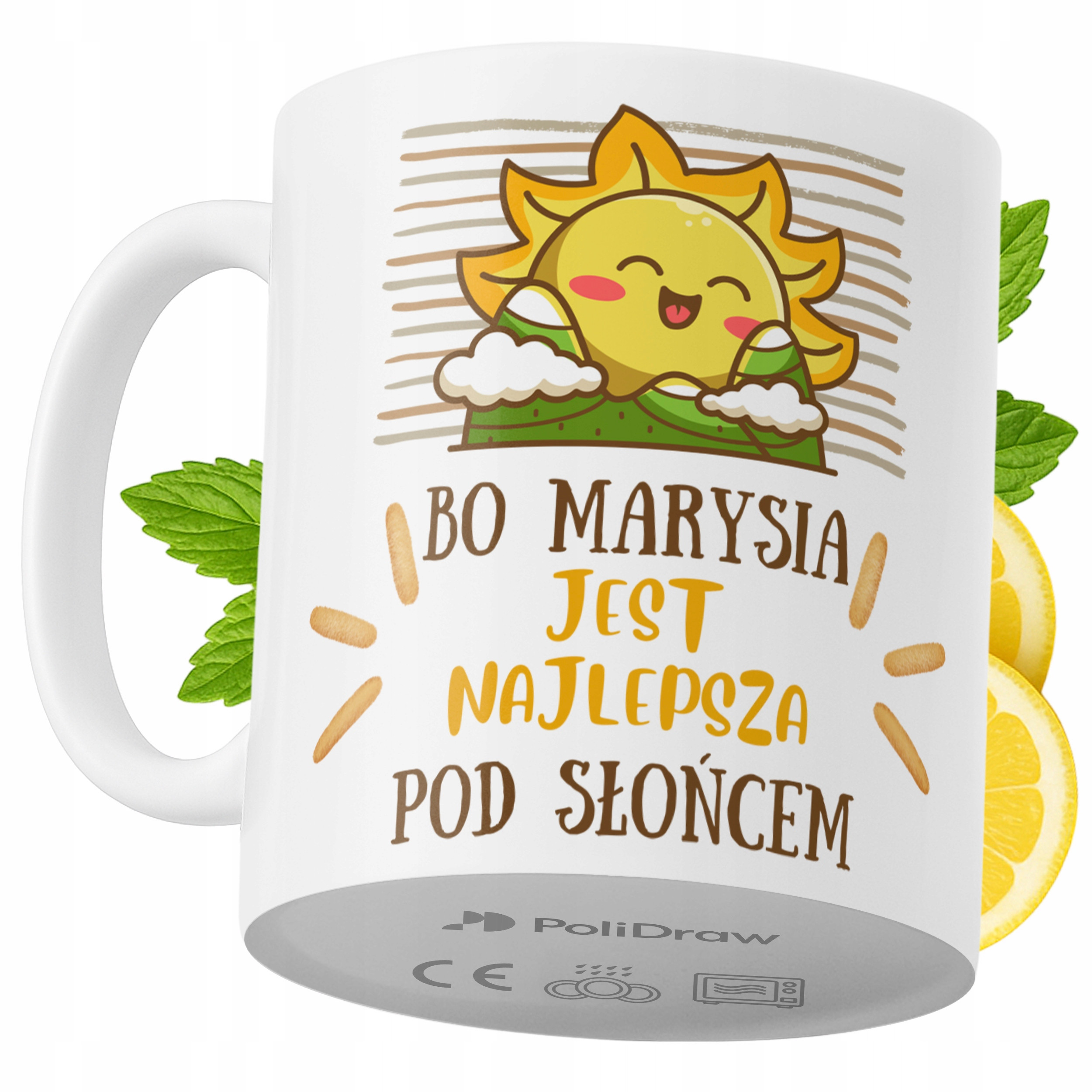 Kubek Dla Marysi na Prezent z Nadrukiem ze Zdjęciem 330 ml PoliDraw