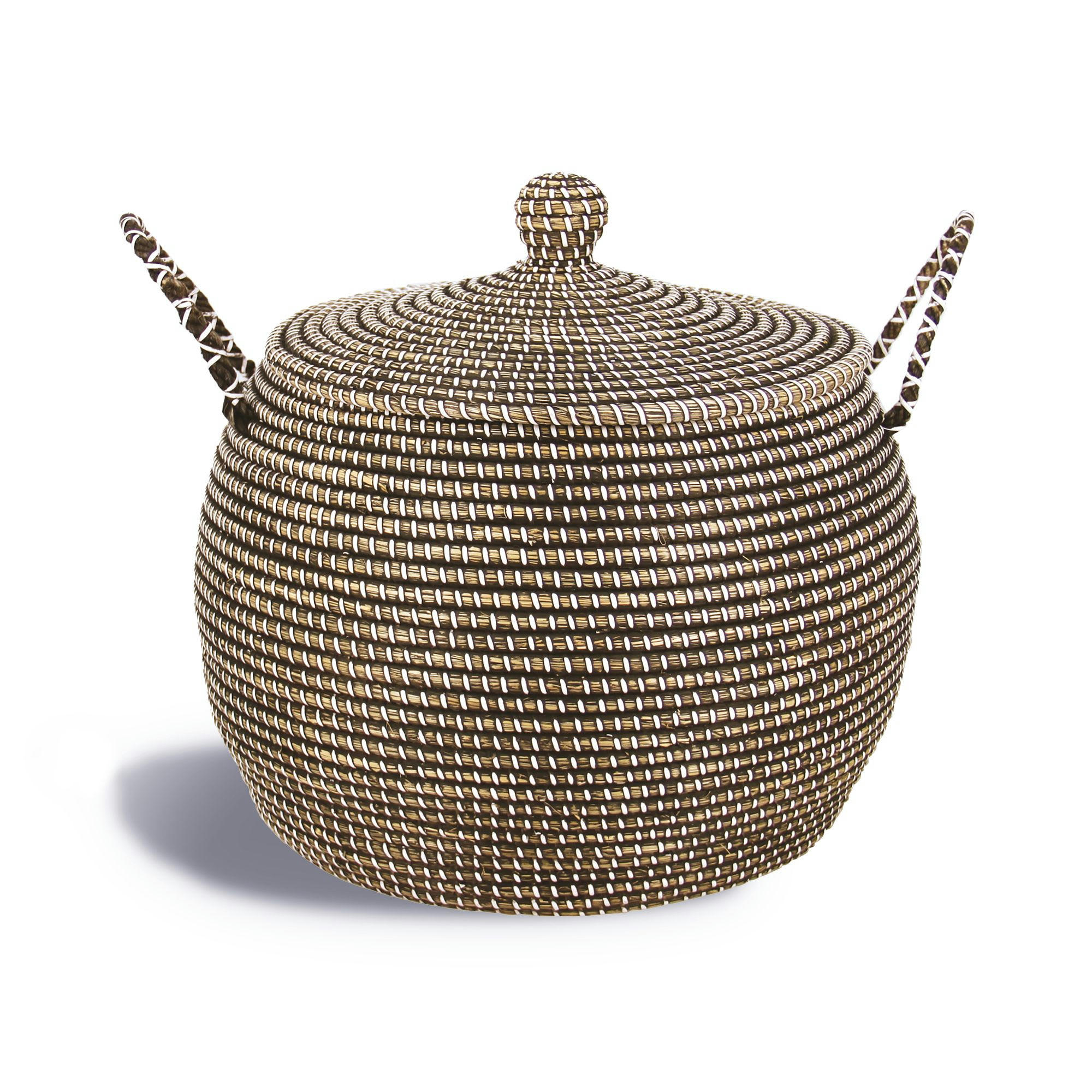 CON DAO - Panier en jonc de mer avec couvercle Ø50cm