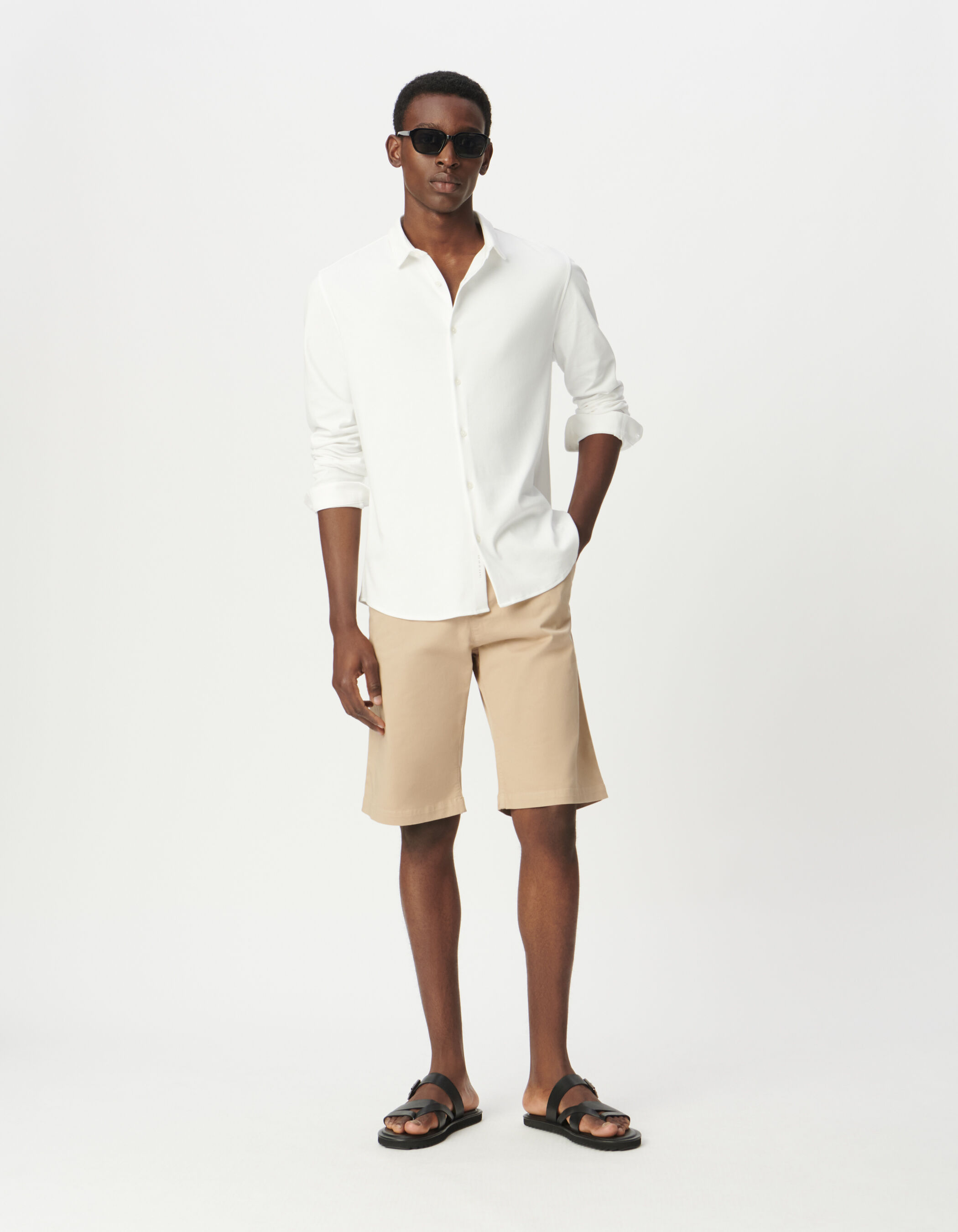 Chemise EASY blanche ABSOLUTE DRY en maille Homme