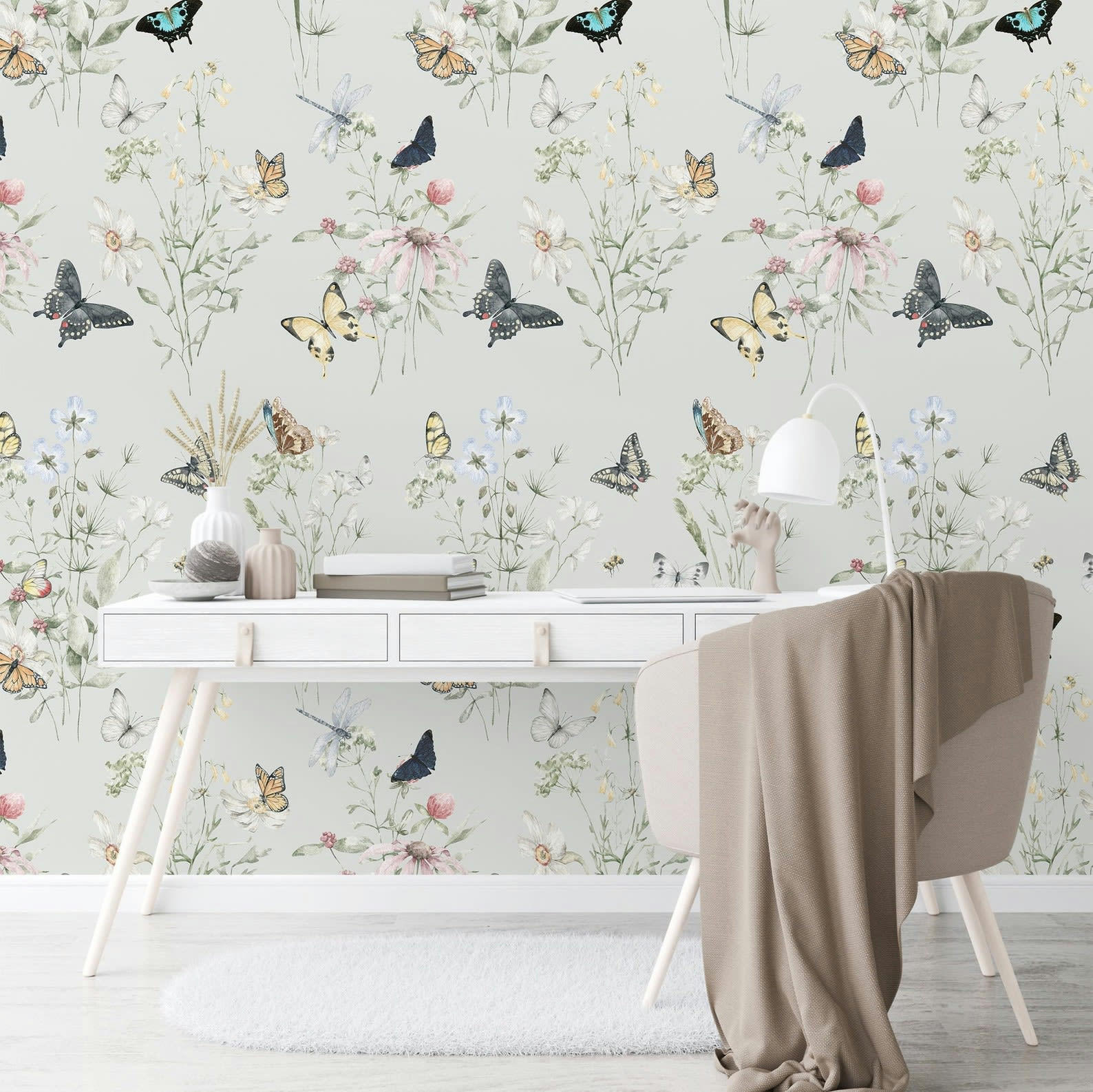 ANIMALI - Papier Peint Papillons 250x200 cm