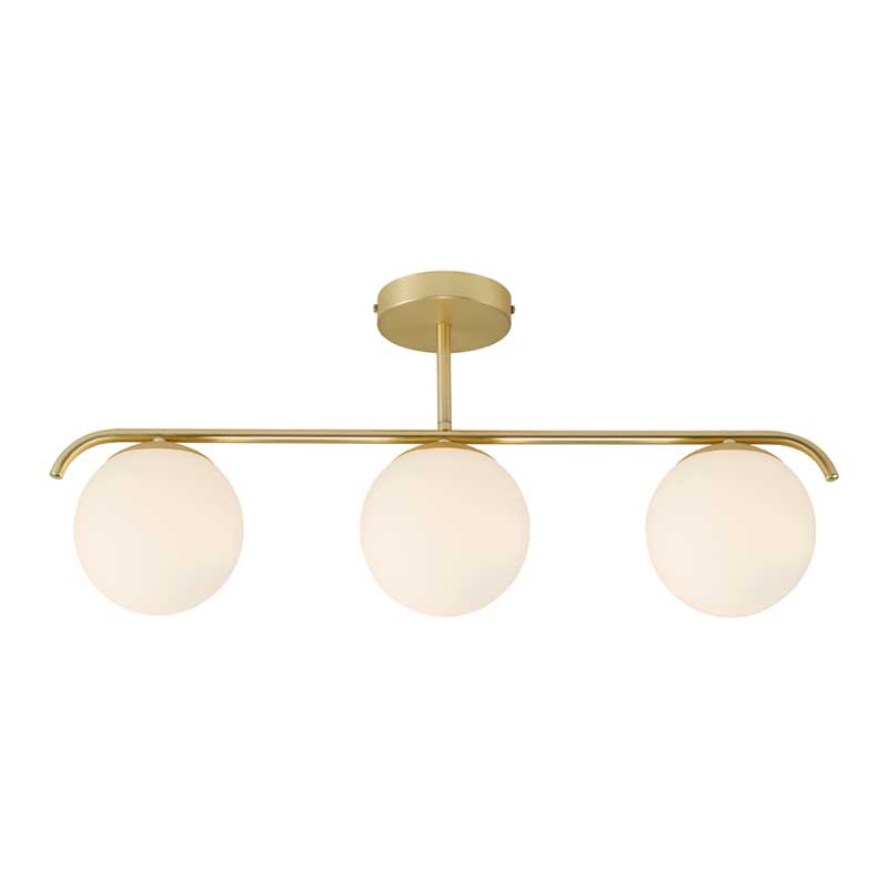 Nordlux Grant Plafondlamp - 3-lichts E14 - Messing