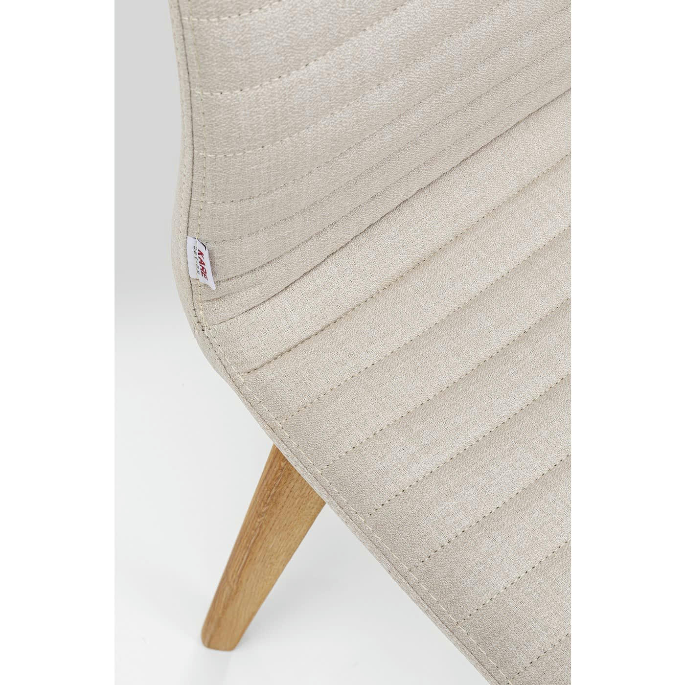 LARA - Chaise scandinave écru et chêne