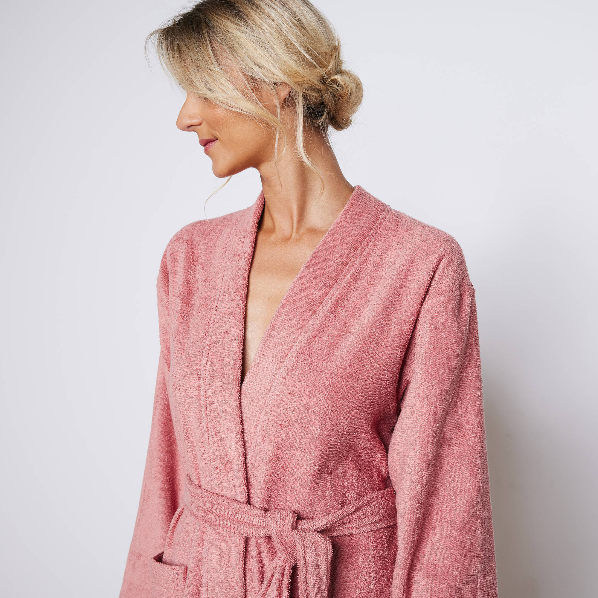 Peignoir mixte adute éponge bouclette 1er prix