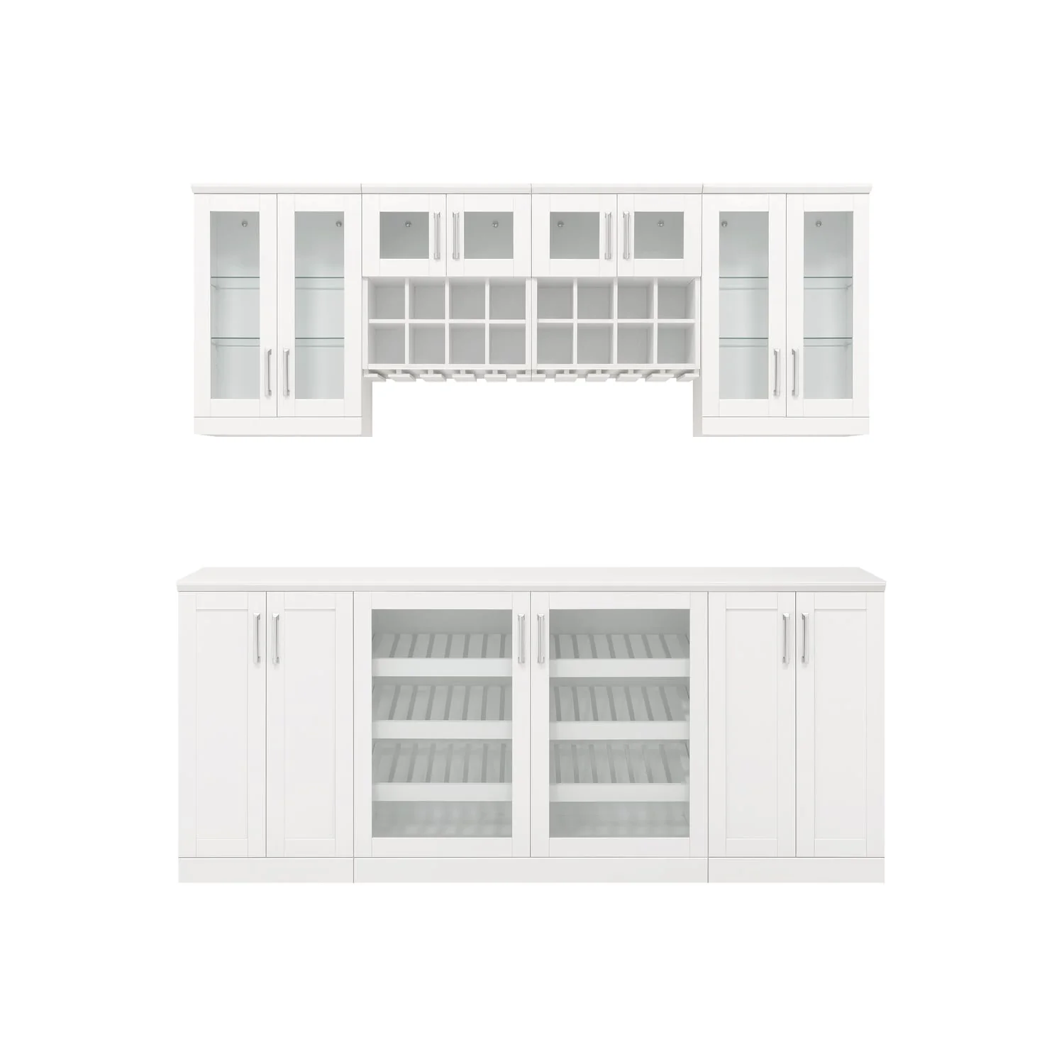 NewAge Products Home Bar 8-Piece Cabinet Set