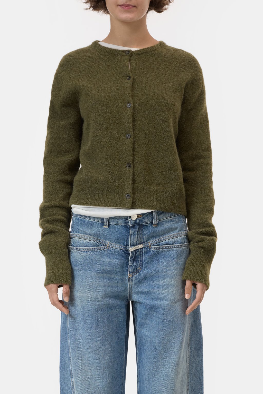 Cardigan aus Alpaka-Woll-Mix-Garn