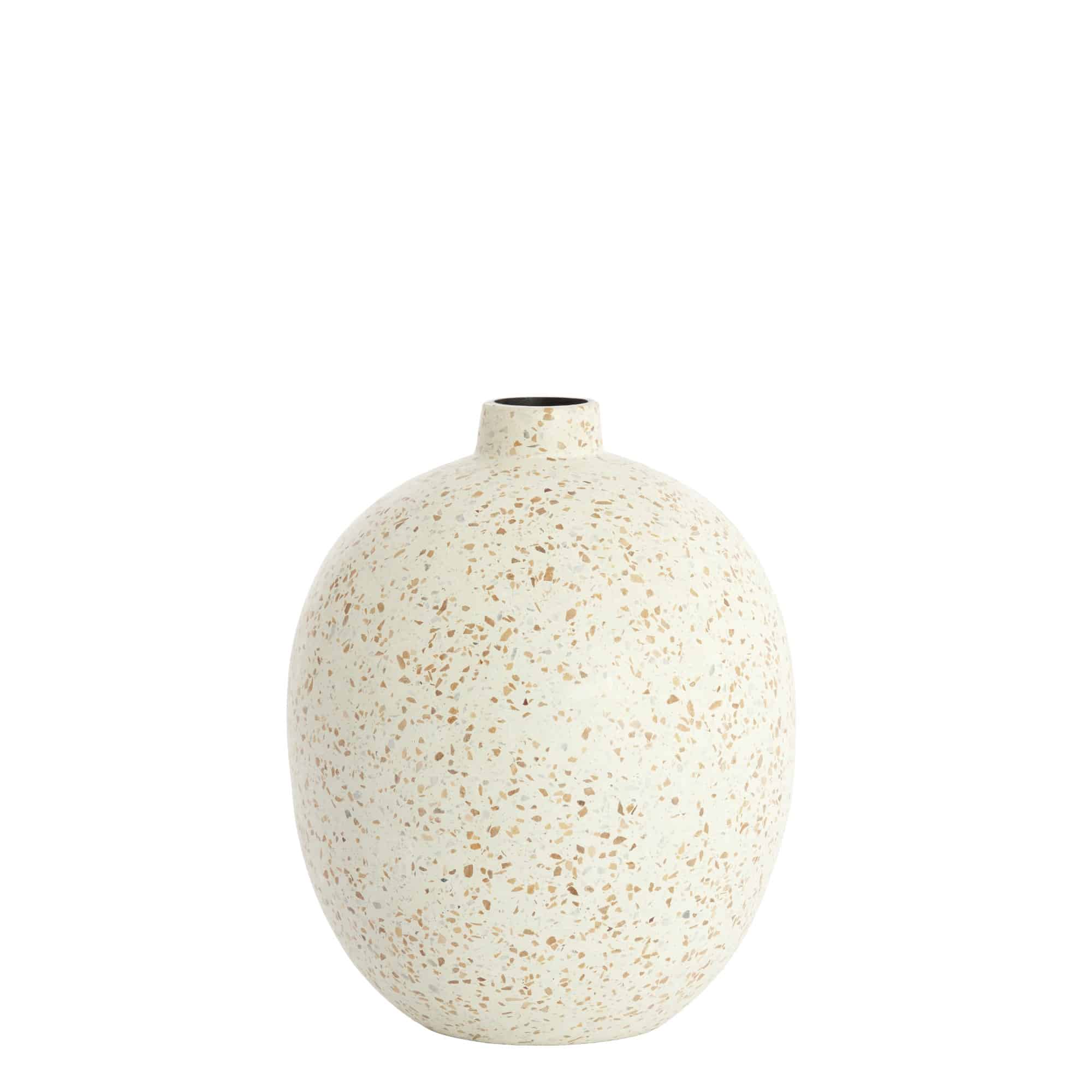 Light & Living vaas Orxeta - wit - Ø28cm