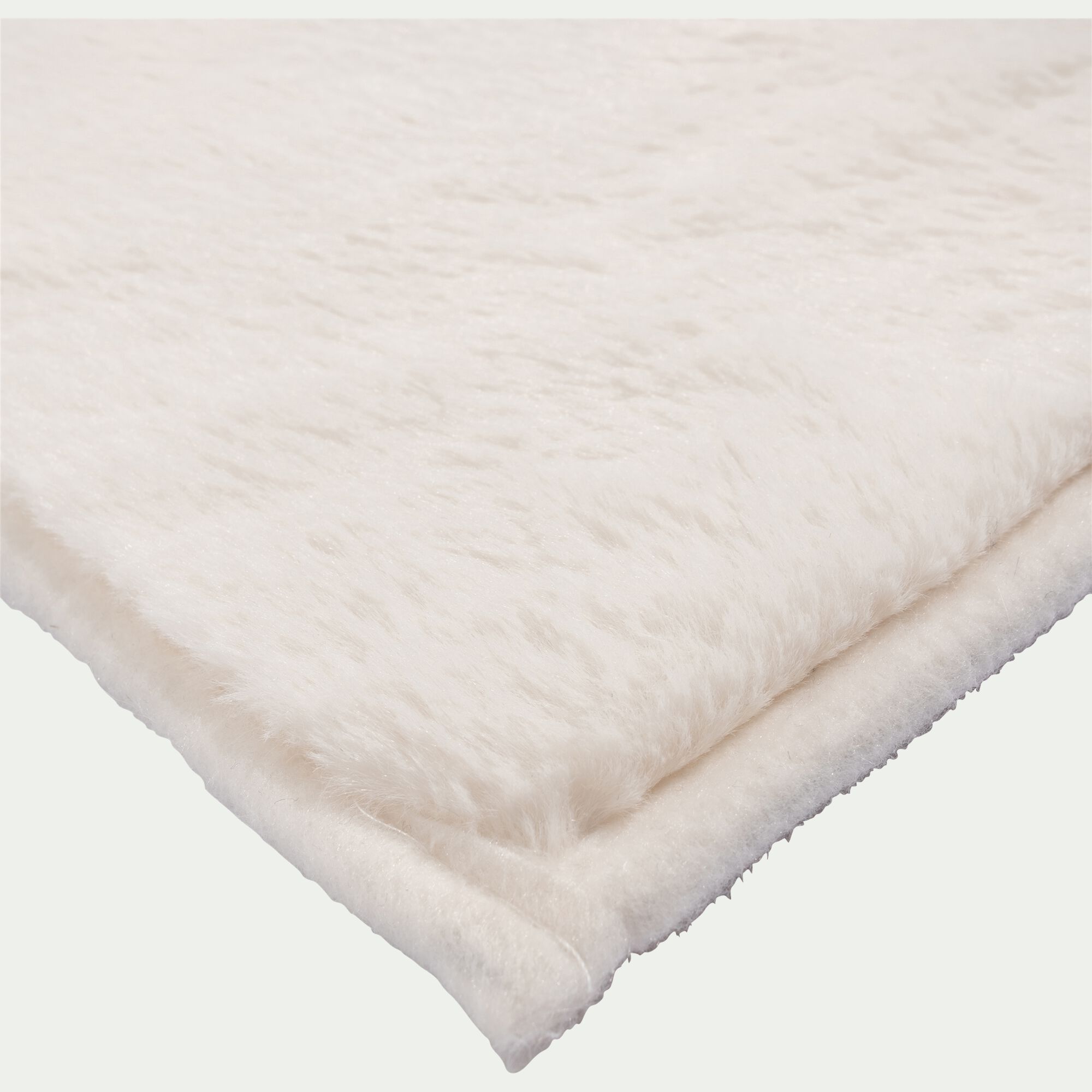 ROBIN - Tapis imitation fourrure - blanc ventoux 150x200cm