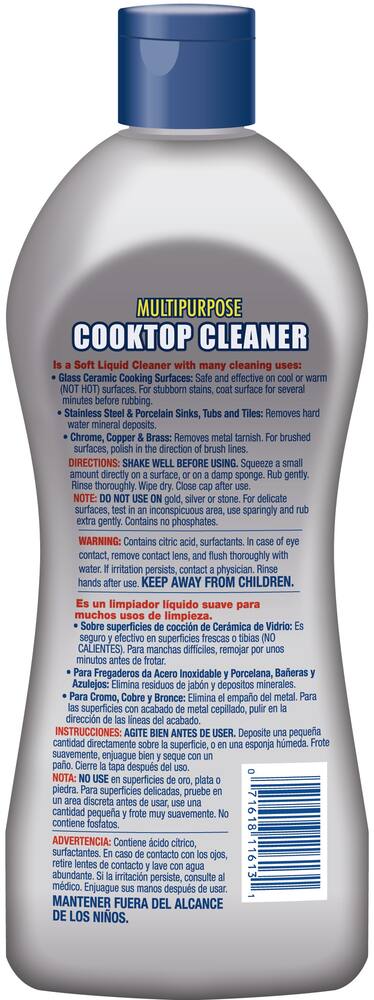 Bar Keepers Friend Multi-Purpose Cooktop Cleaner, Fresh, 368-g