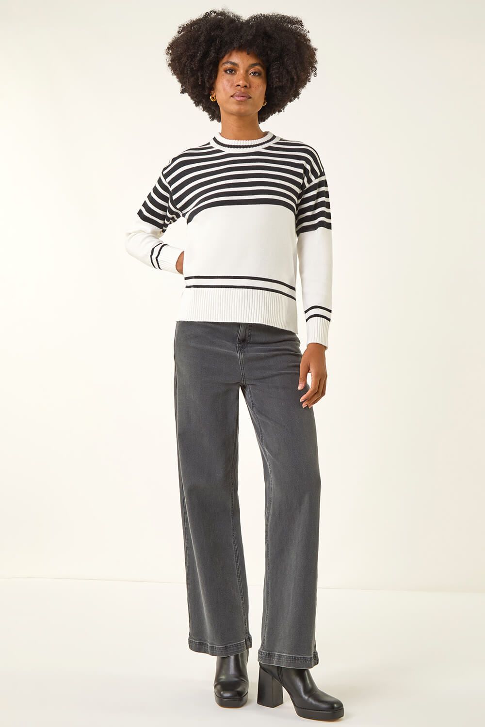 Roman Soft Stripe Knit Jumper