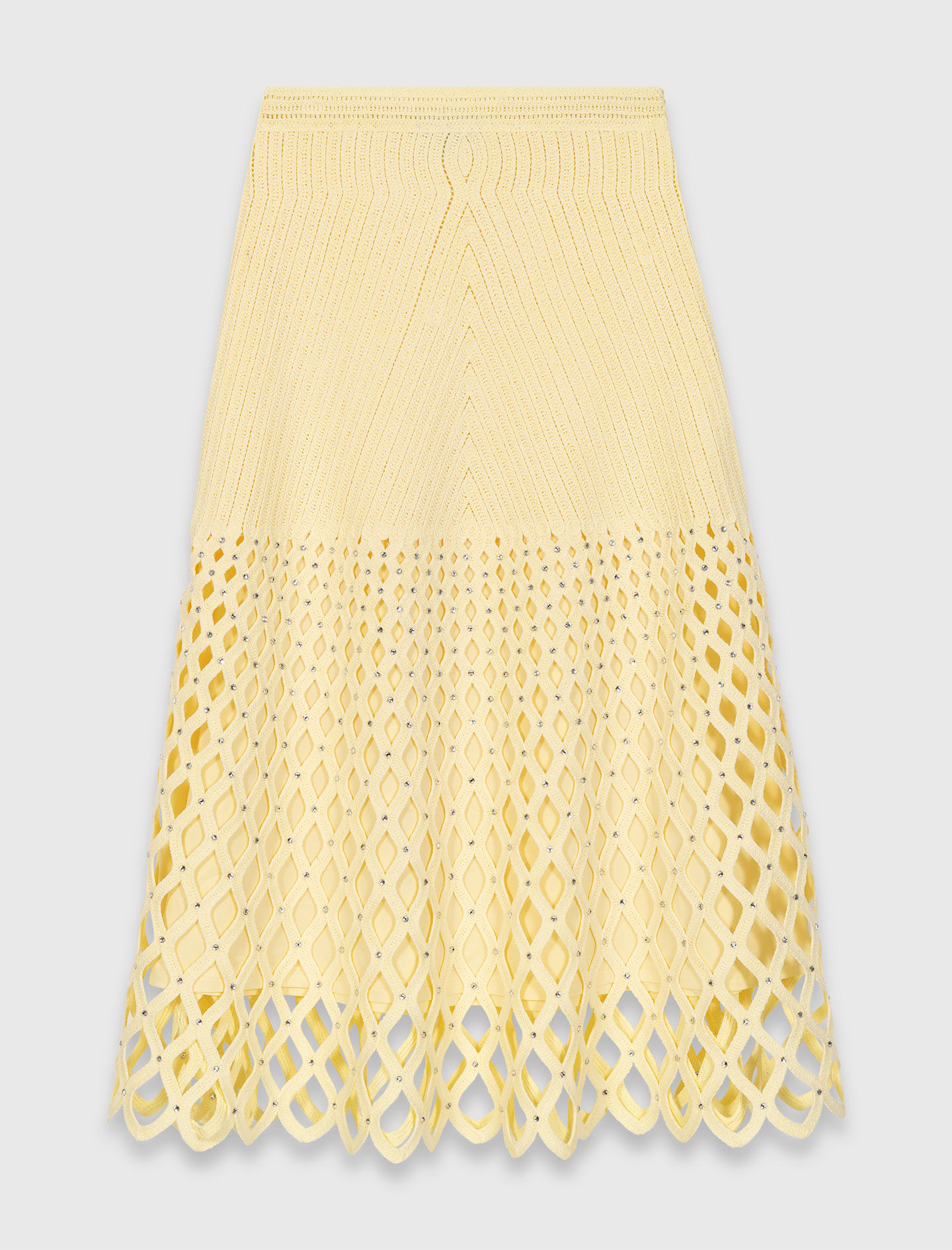 Jupe en crochet à doublure amovible