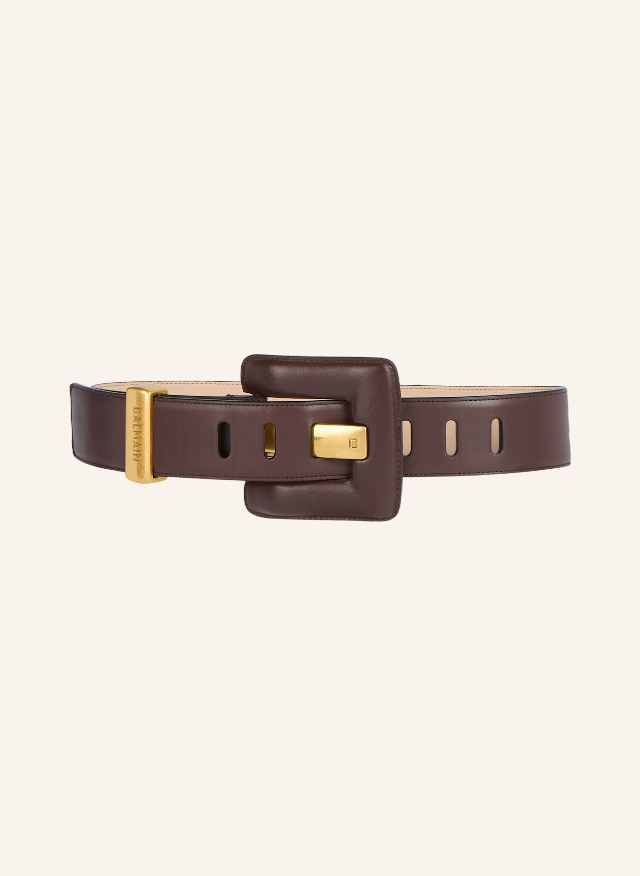 BALMAIN Breiter Gürtel Anthem aus Glattleder