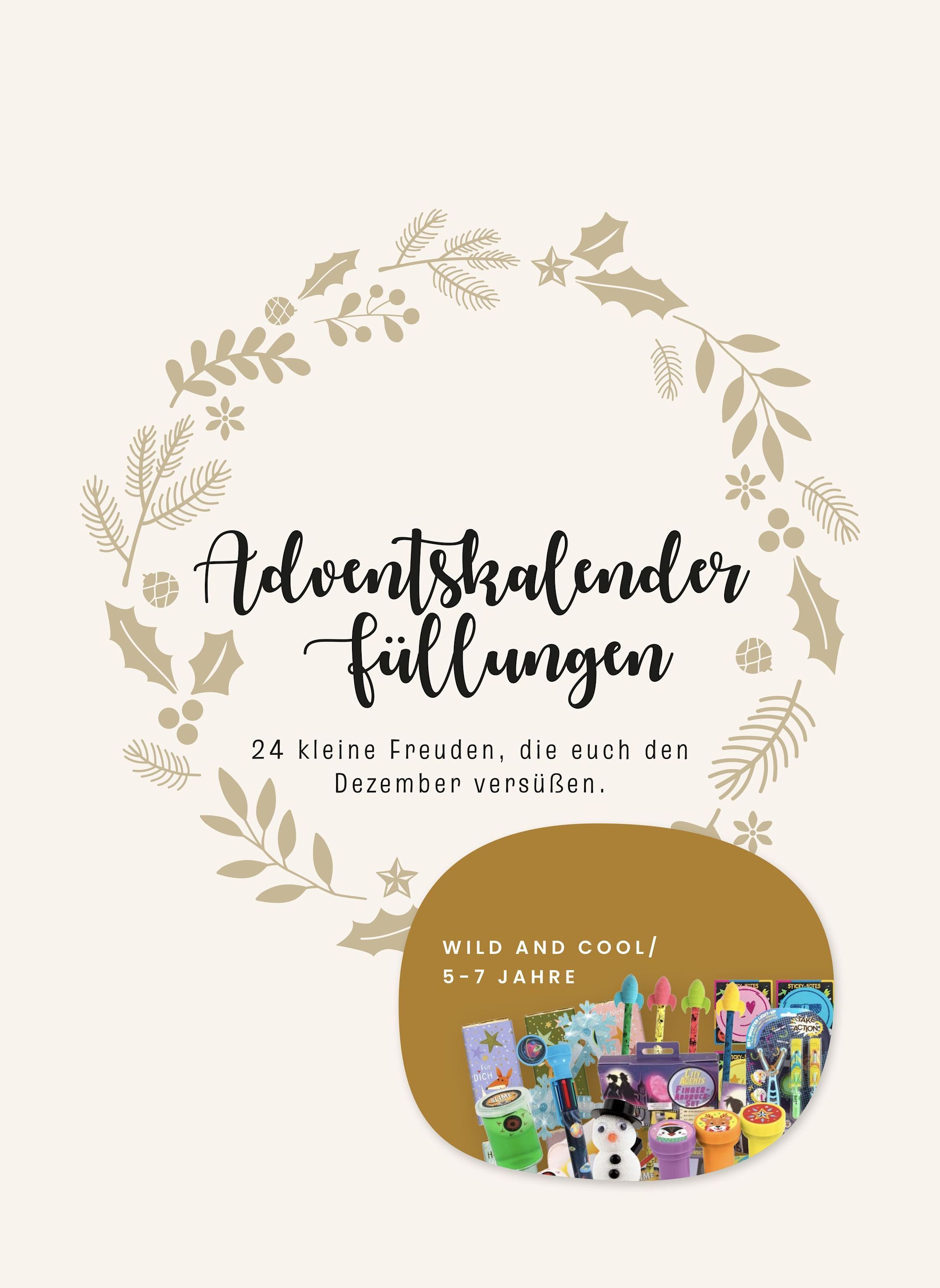 Korbmayer Adventskalender-Füllung „Wild & Cool“, 5–7 Jahre