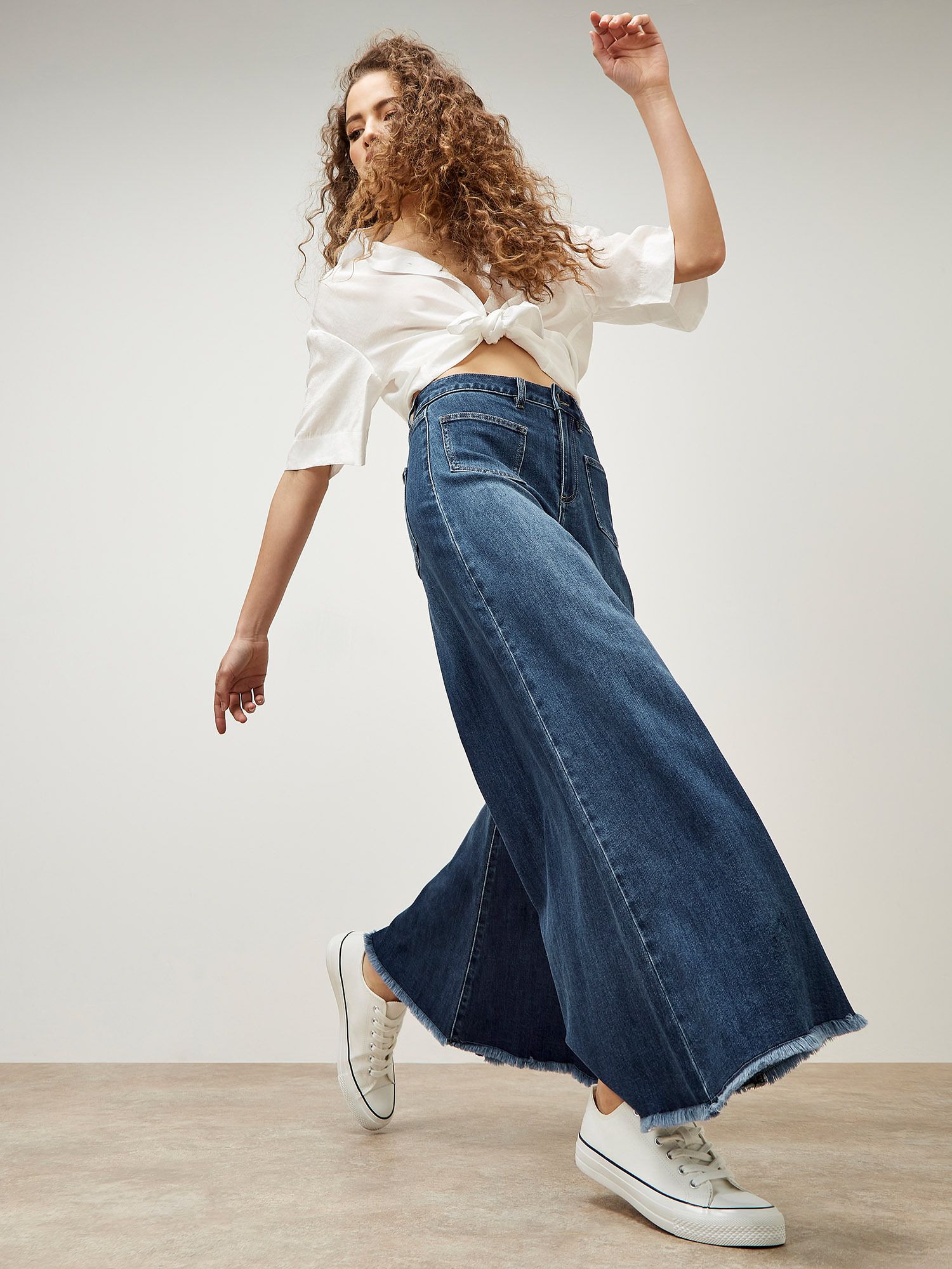 Apricot Giana High Waist Palazzo Jeans