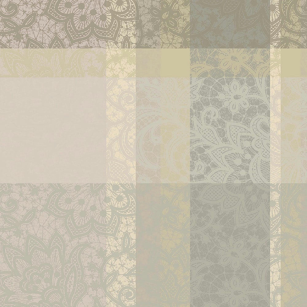 MILLE DENTELLES NATUREL - Serviette  pur coton beige 55x55