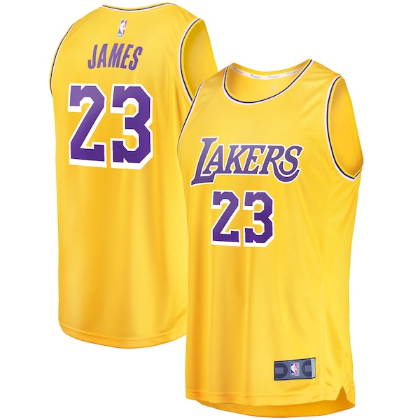 LeBron James Los Angeles Lakers  Youth Fast Break Player Jersey - Icon Edition - Gold