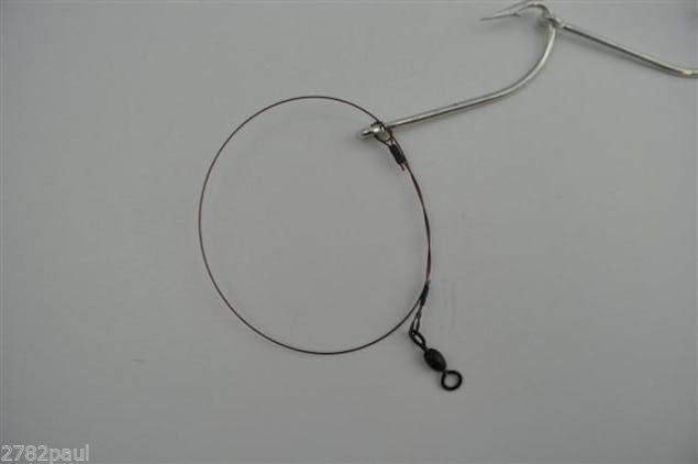 Wilson Mackerel Fishing Rig 3x8/0 Hook-Setup - 90lb Multi Strand Wire