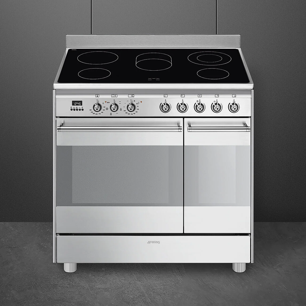90cm Concert Electric Range Cooker Stainless Steel