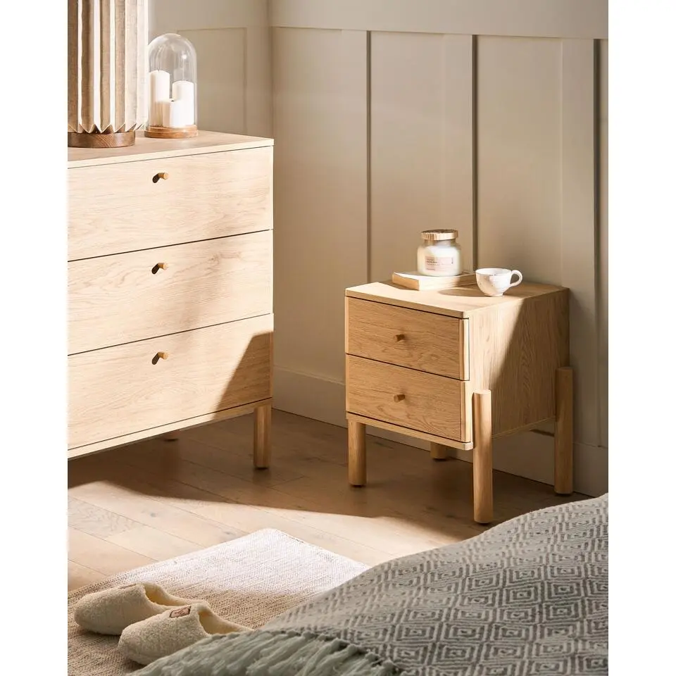 COLLINS - Nachtkastje - Lichtbruin - Vezelplaat