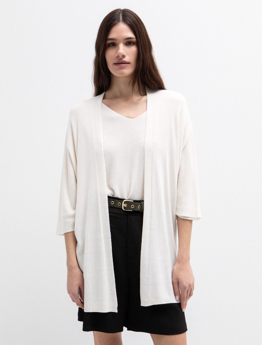 Ανοιχτή ζακέτα με μείγμα από modal