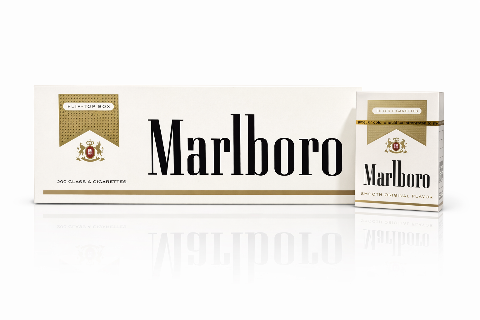 Marlboro Gold(US) 10mg .20s Cigarettes x 10 Packs /1 Carton