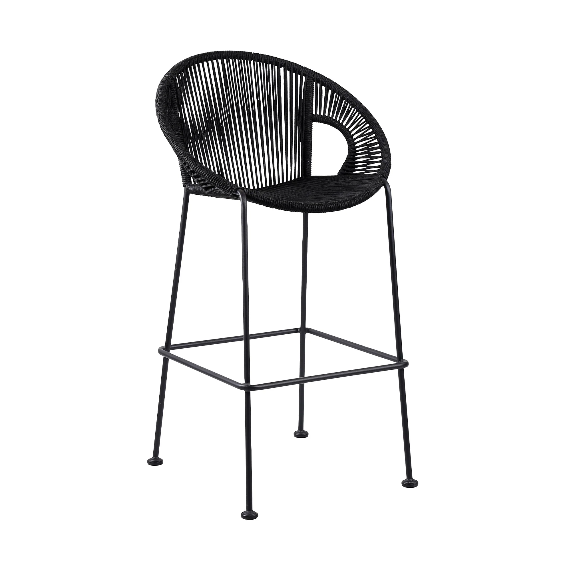 Acapulco Indoor Outdoor Steel and Rope Bar/Counter Stool