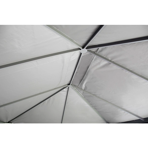 Ersatzdach, Breite: 300 cm, Polyester, hellgrau