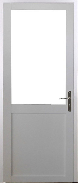Bloc Porte Atelier Blanc Sans Meneau H204 X L73 Cm Côte Tableau P.gauche Gd Menuiseries