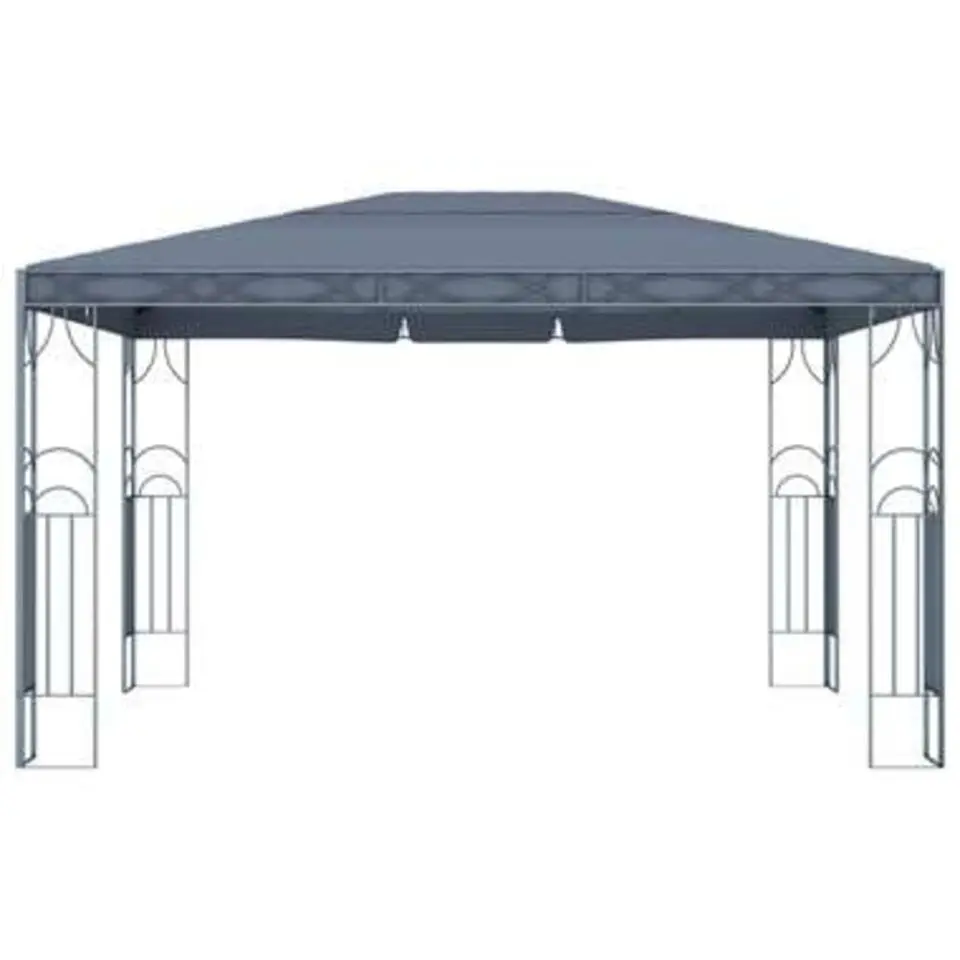 vidaXL - Luifel - Antraciet - Staal