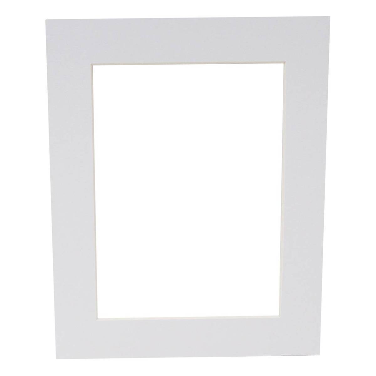 Iced White Single Aperture Mount 10 x 8 Inches