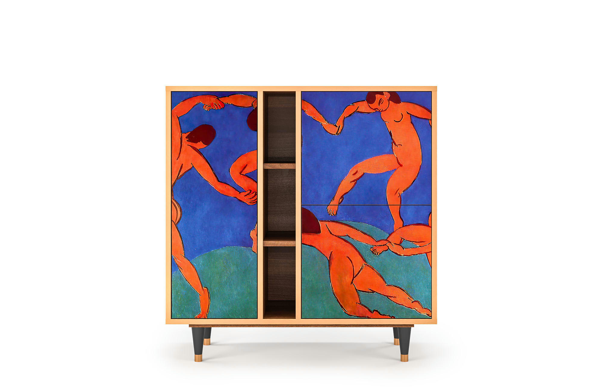 THE DANCE BY HENRI MATISSE - Buffet  multicolore 3 portes L 94 cm
