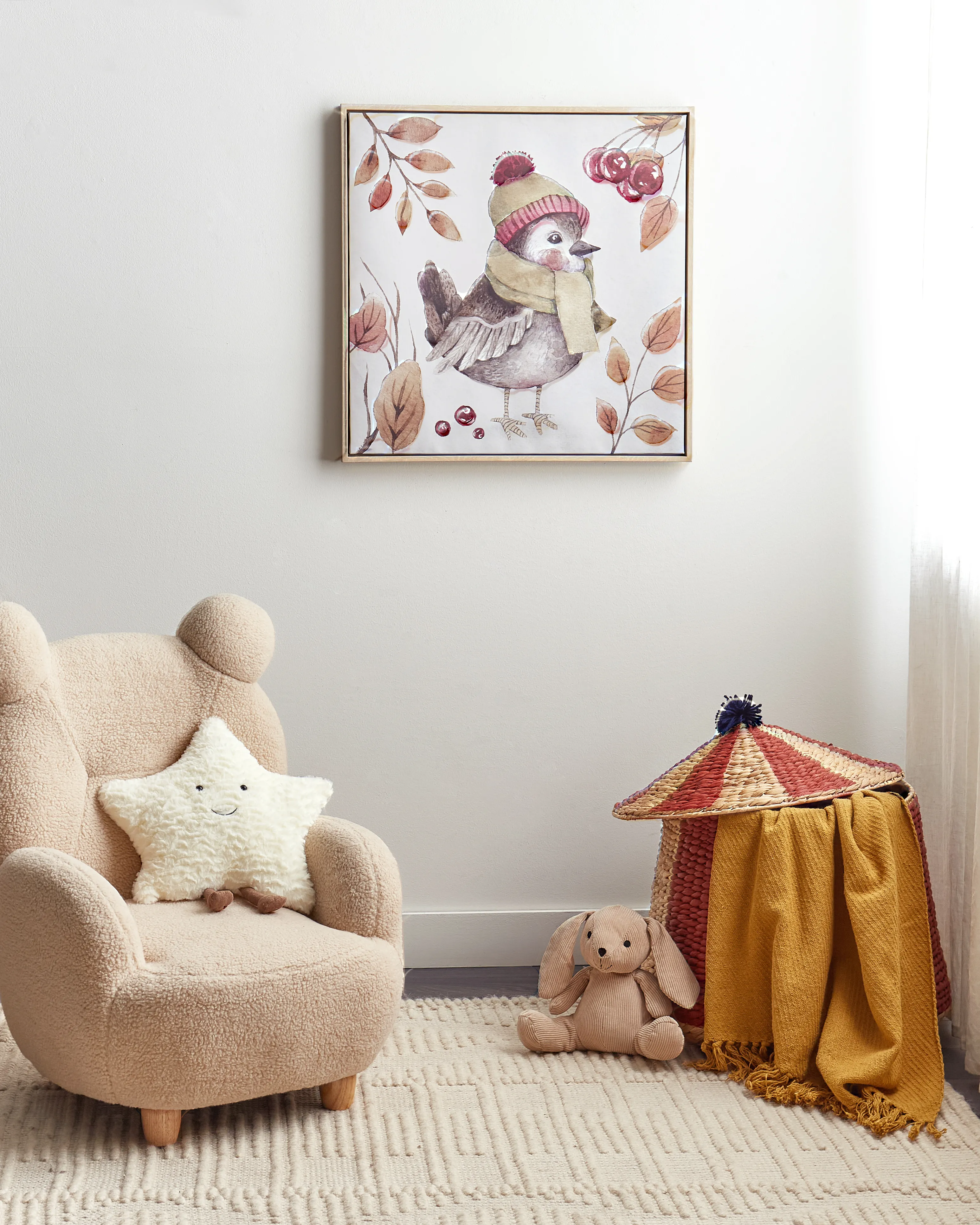 Canvas CASTRO Animal Motif 63 x 63 cm Multicolour