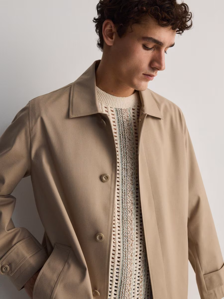 Coat With Viscose Blend