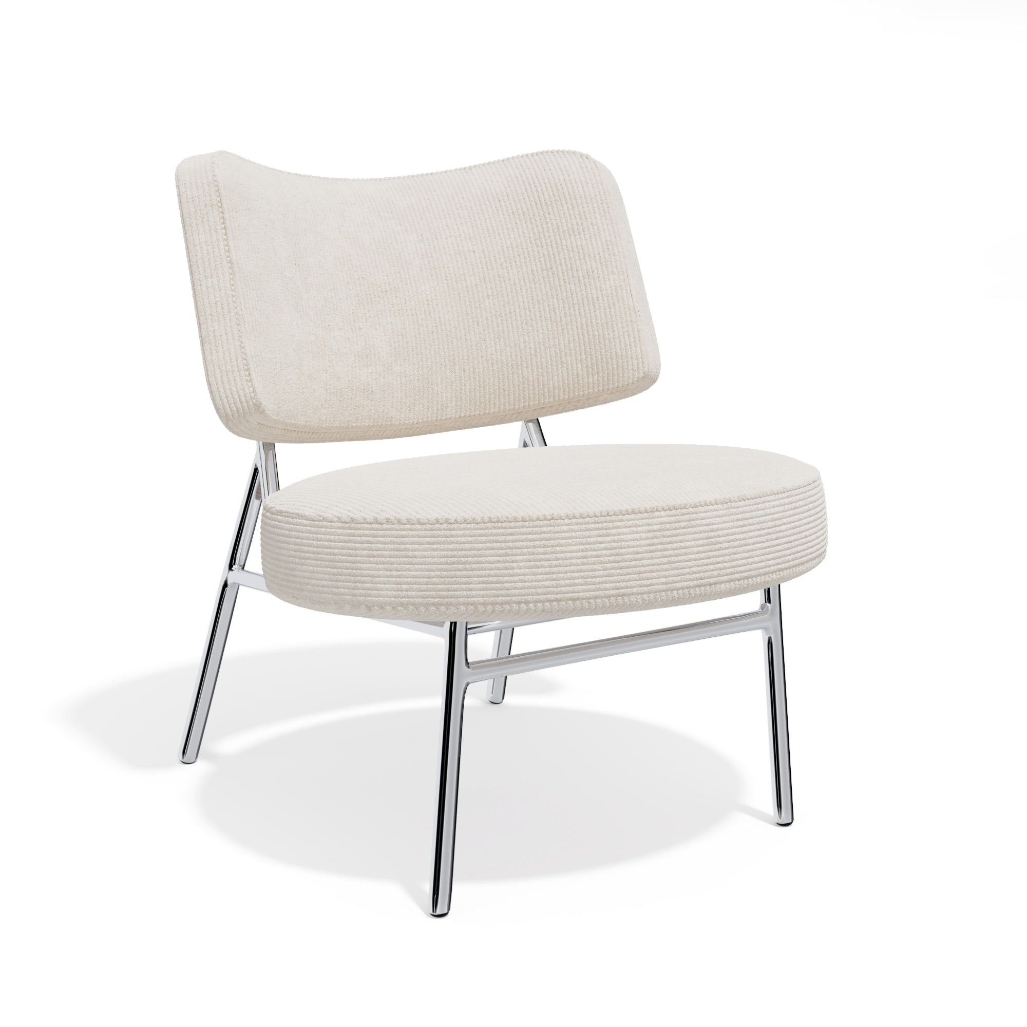 Sia Home - Lounge fauteuil IGGY - corduroy ecru 60cm
