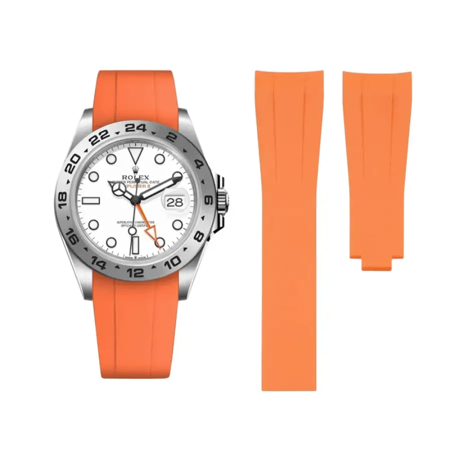 Rolex – Explorer II –  Rubber Strap – Orange