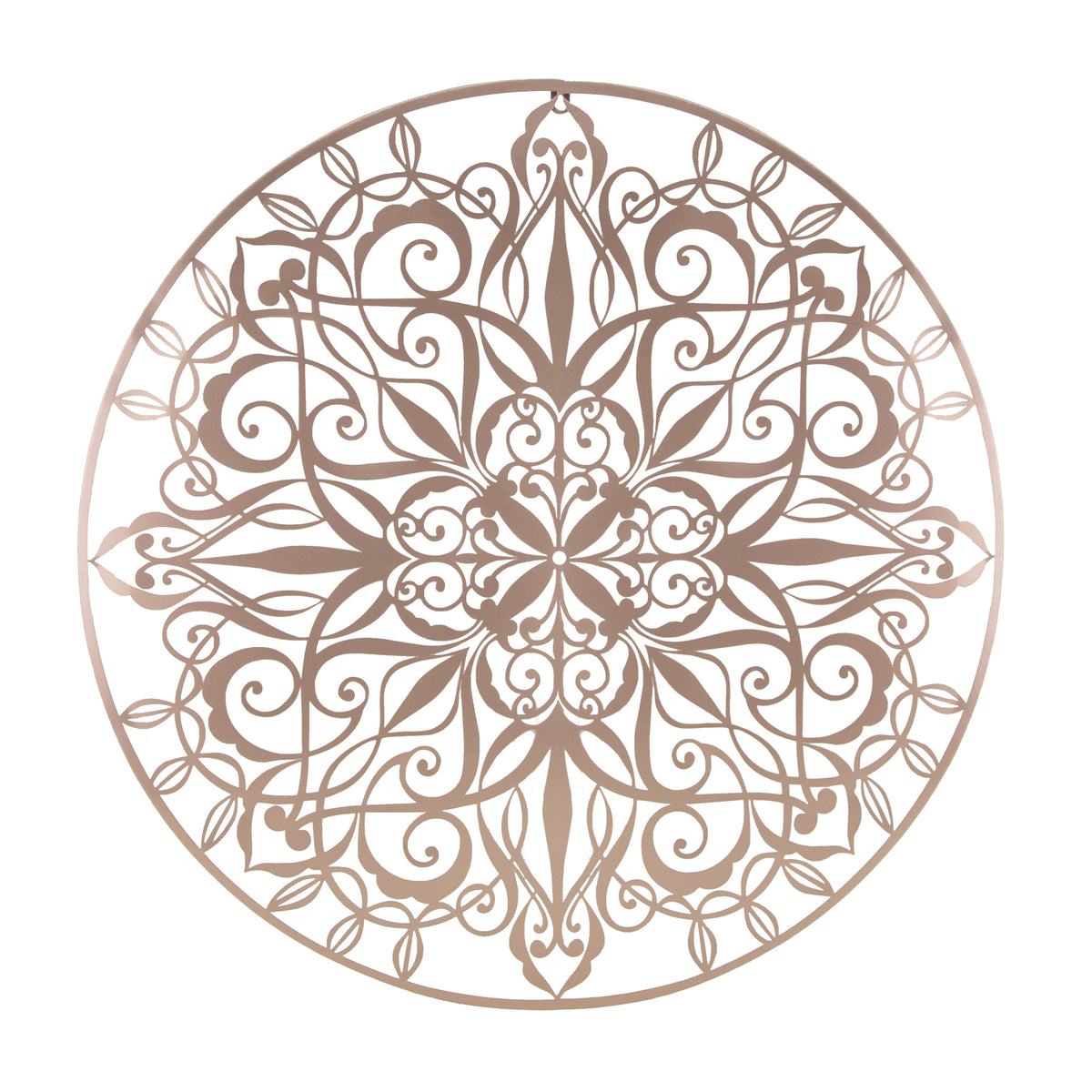 Art for the Home Metal Art - Luxe mandala ros�goud D80cm